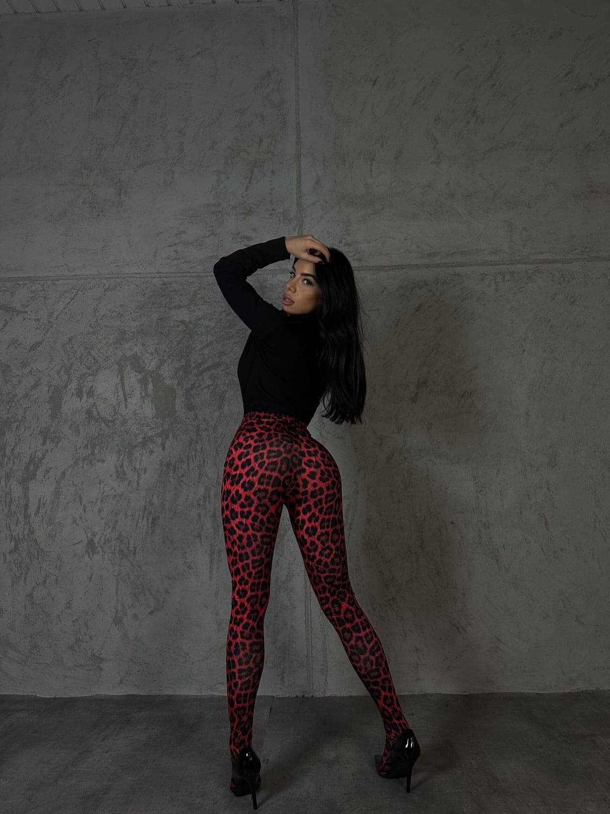 Legging Animalier - Rouge