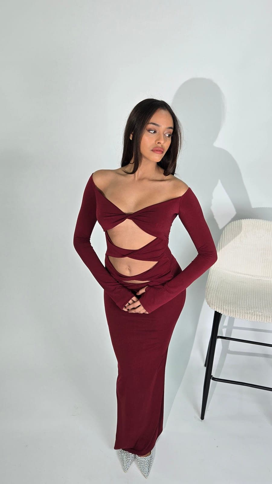 Mona Dress Cherry Red