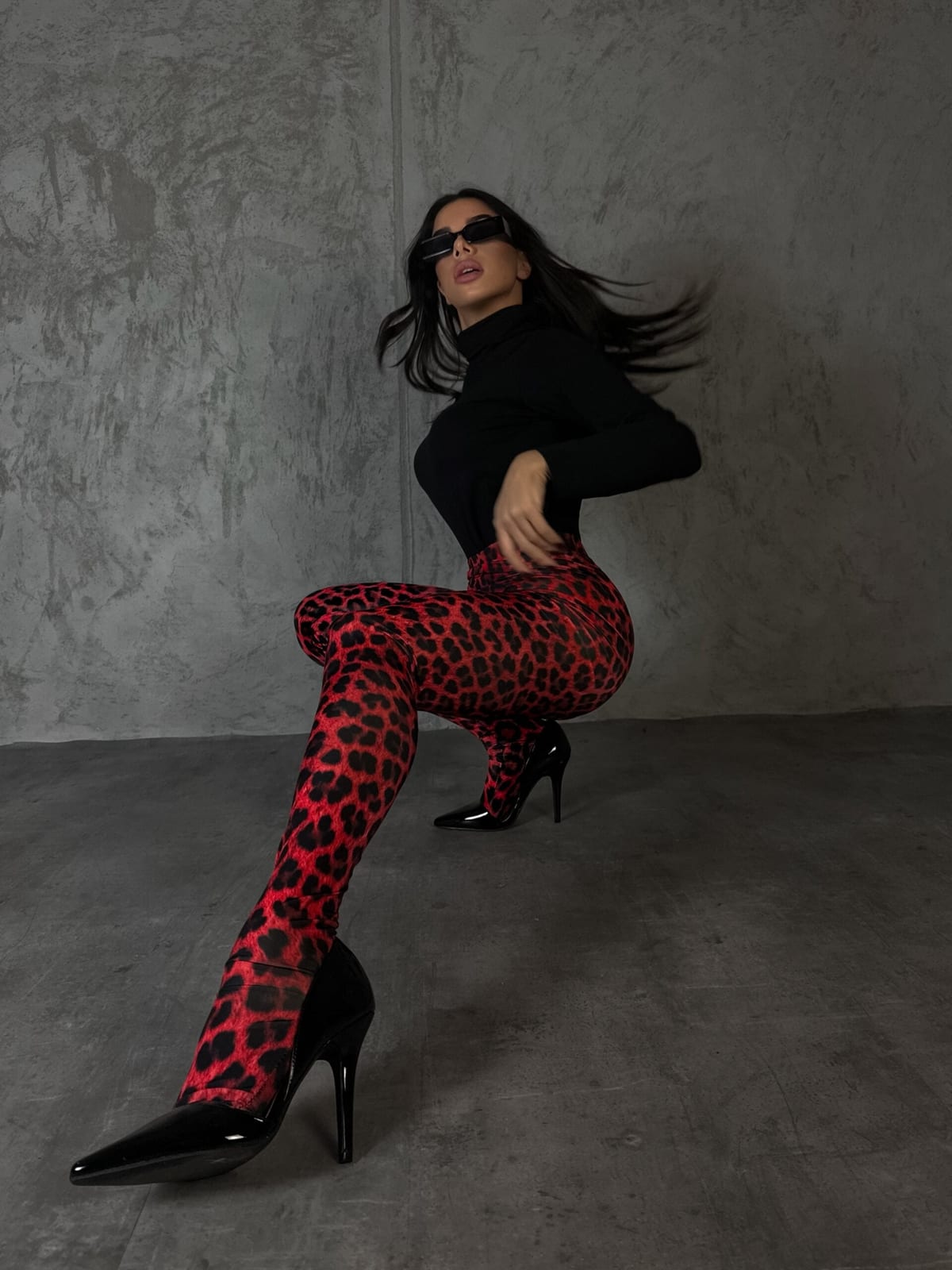 Legging Animalier - Rouge 2