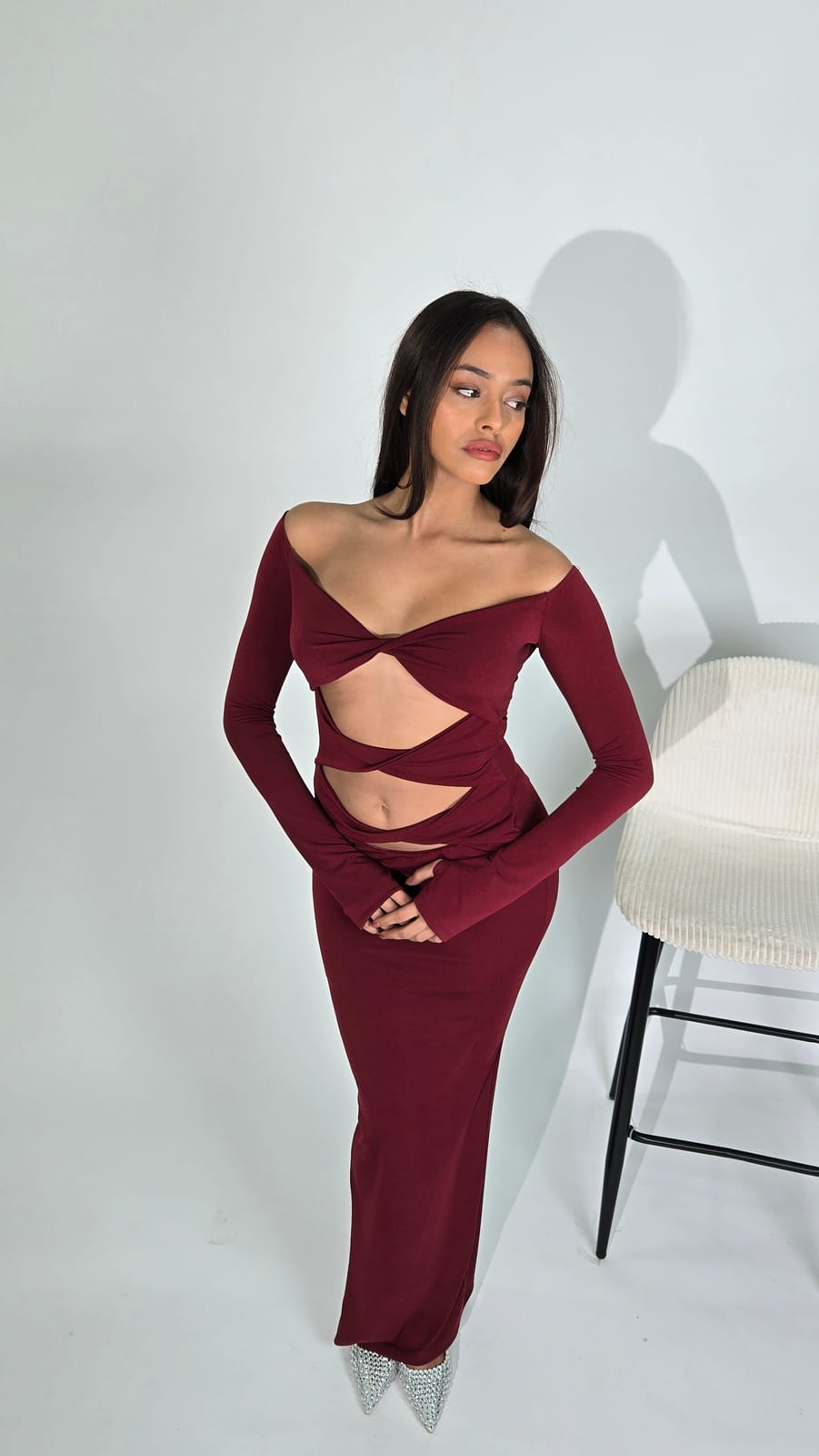 Mona Dress Cherry Red 5