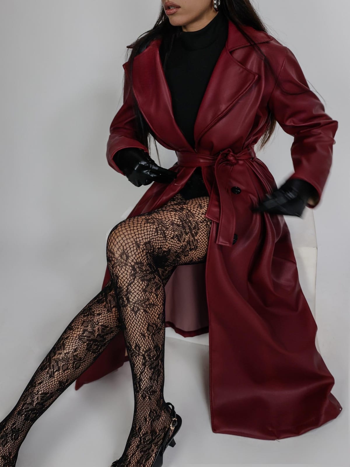 Trench Leather Maniac - Cherry Red 2