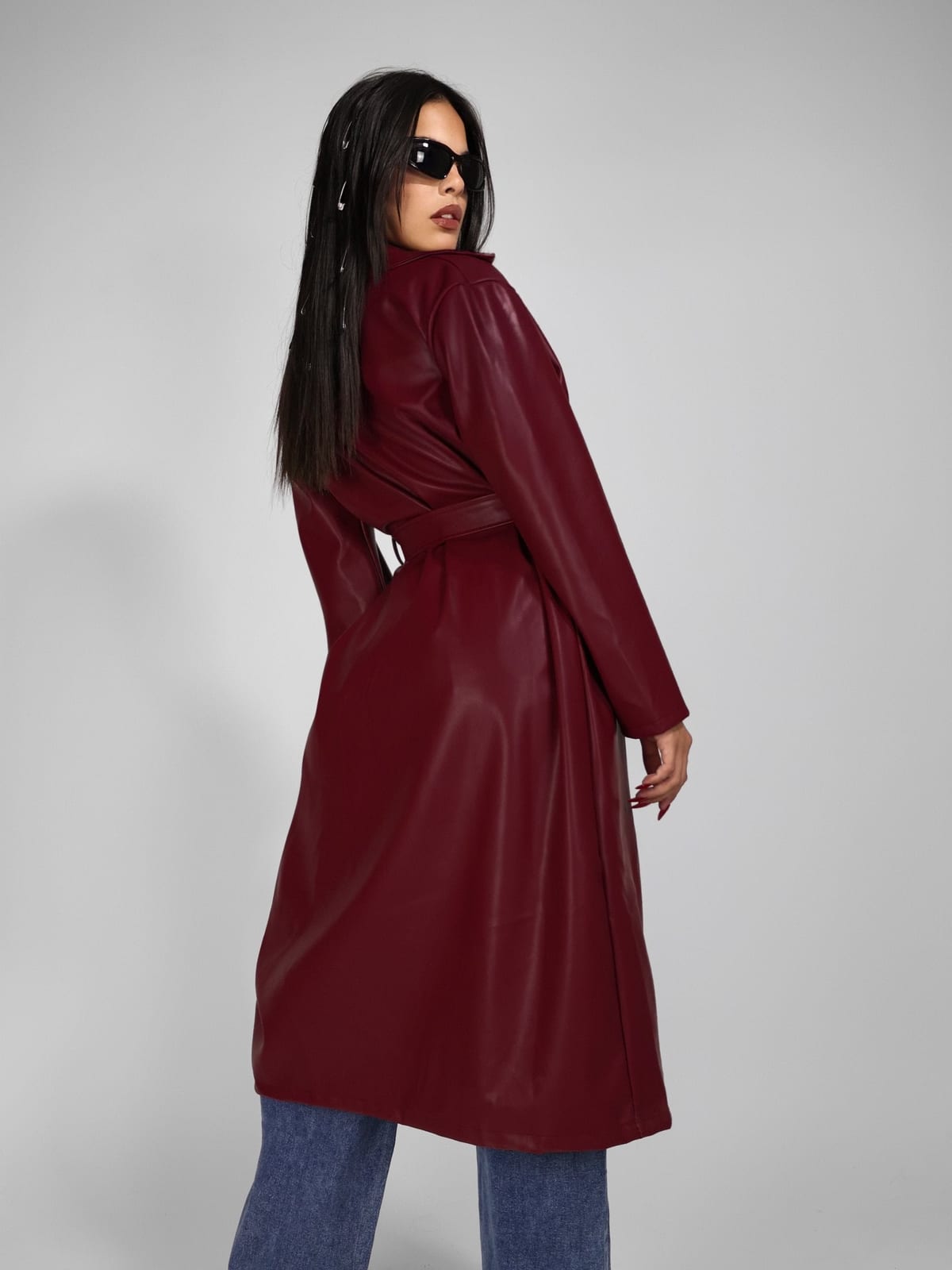 Trench Leather Maniac - Cherry Red 3