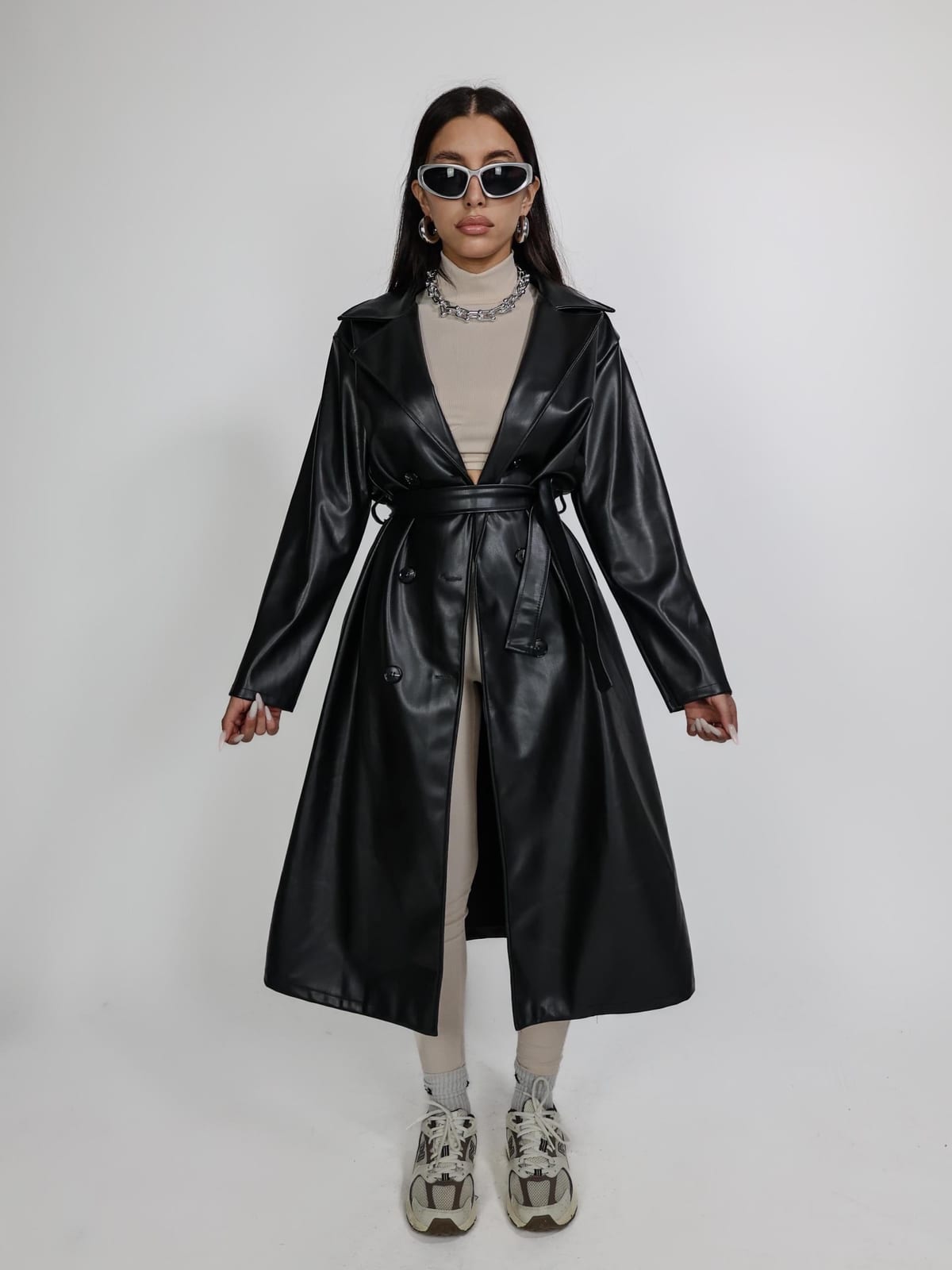 Trench Leather Maniac - Noir 1