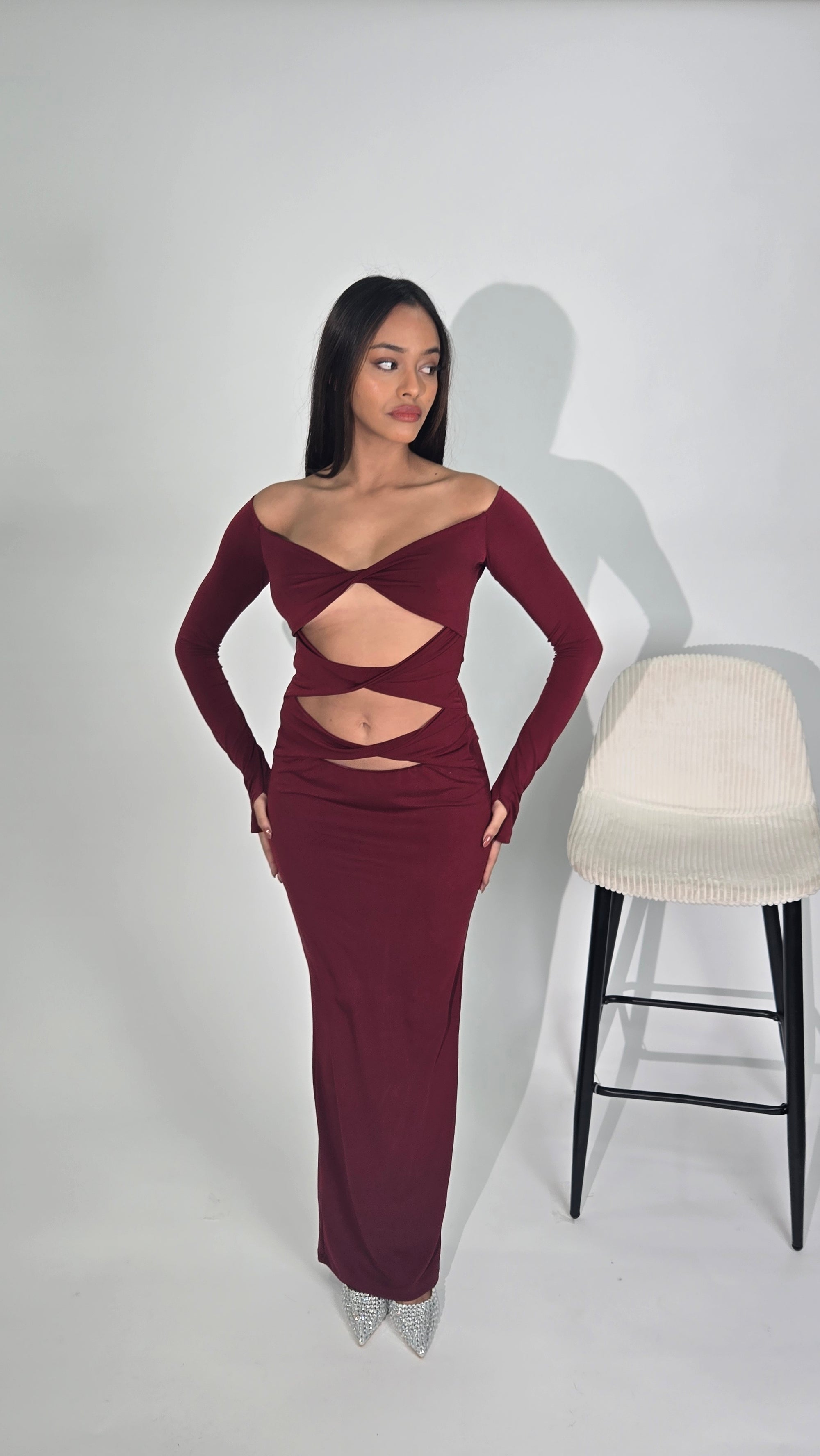 Mona Dress Cherry Red
