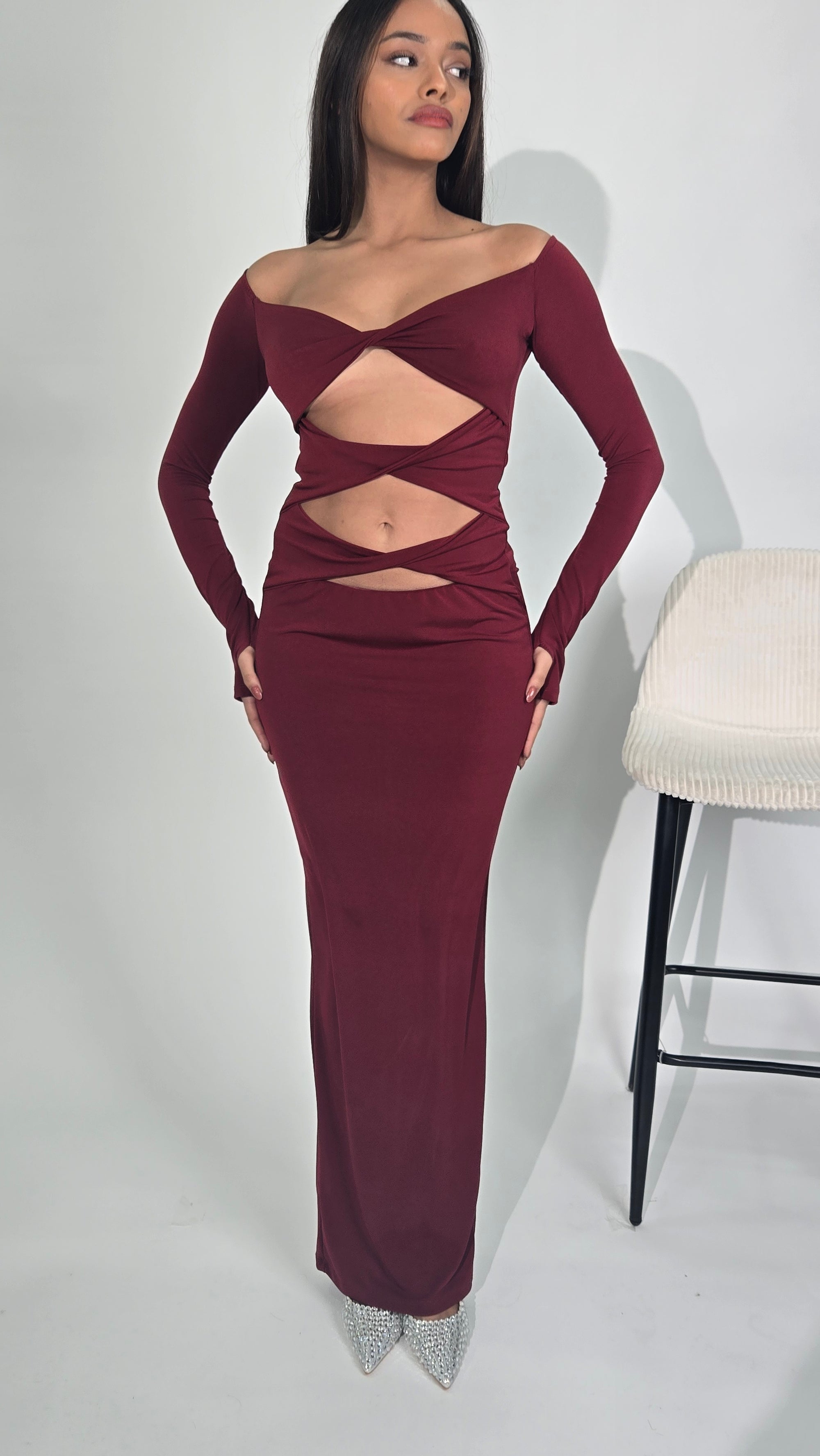 Mona Dress Cherry Red