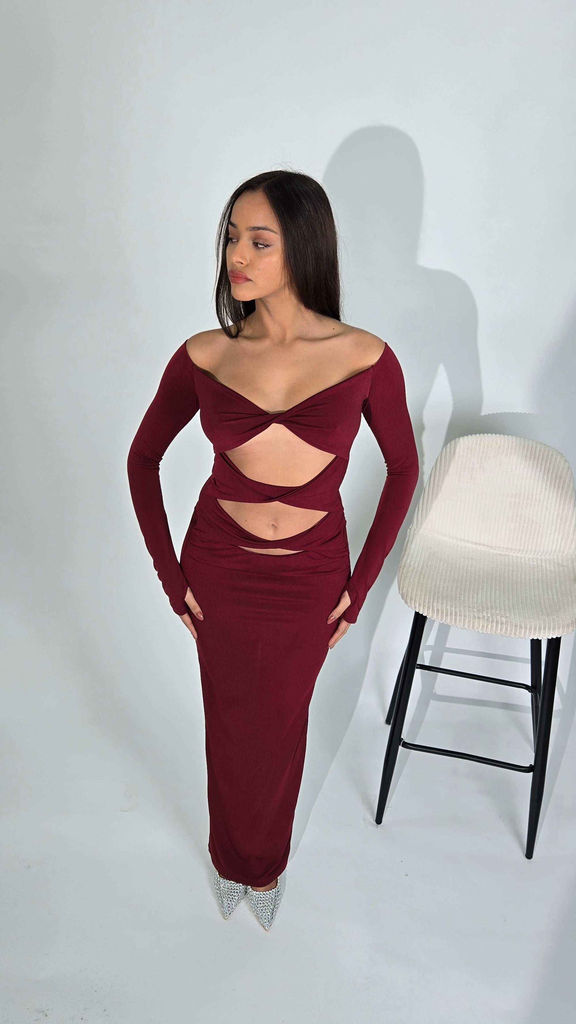 Mona Dress Cherry Red