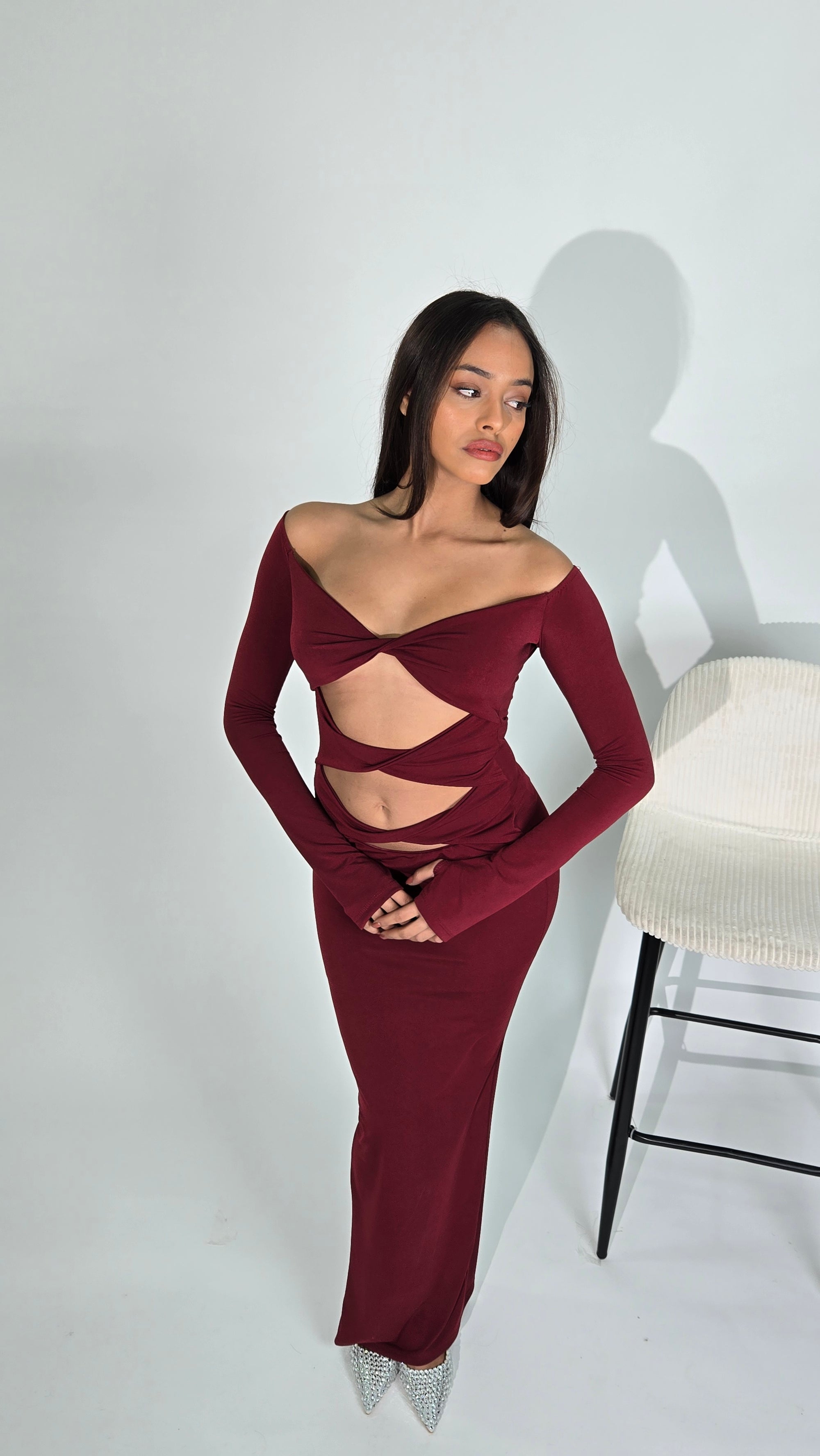 Mona Dress Cherry Red
