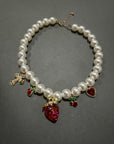 Strawberry Cross Collier