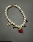 Strawberry Cross Collier